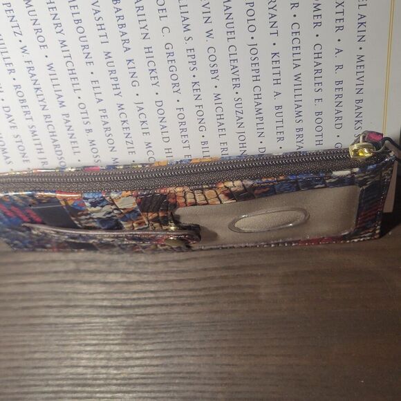 New Brahmin Melbourne Leather Credit Card Slim Wallet Holder AWESTRUCK - Picture 4 of 6